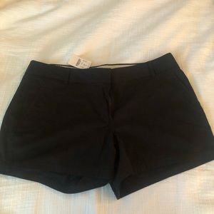 Black J. Crew Chino shorts. NWT. 12